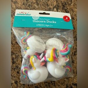 Rubber Duck Unicorns 4 Pack Jeep Ducking Rainbow 2.5" Bath‎ Toy Ducked Fantasy